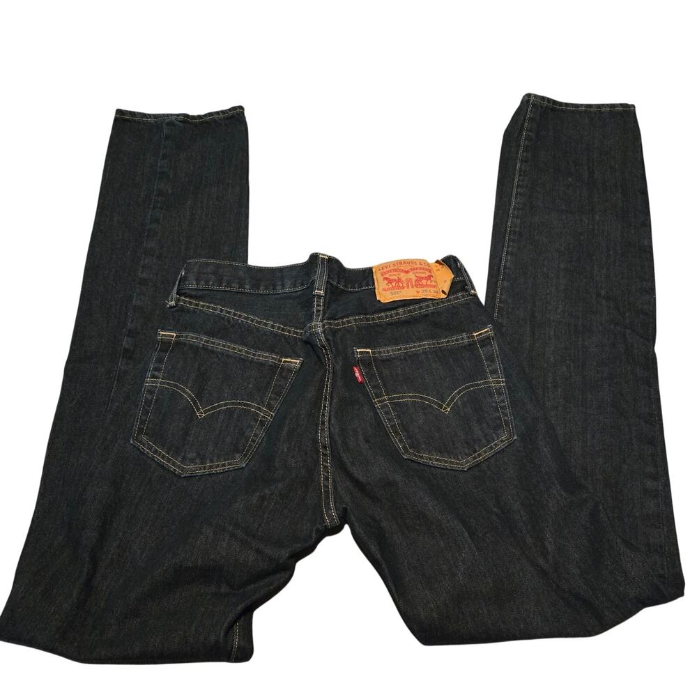 Levi's 501 Original Fit Jeans in a dark wash, specifically sized at W29 L34.